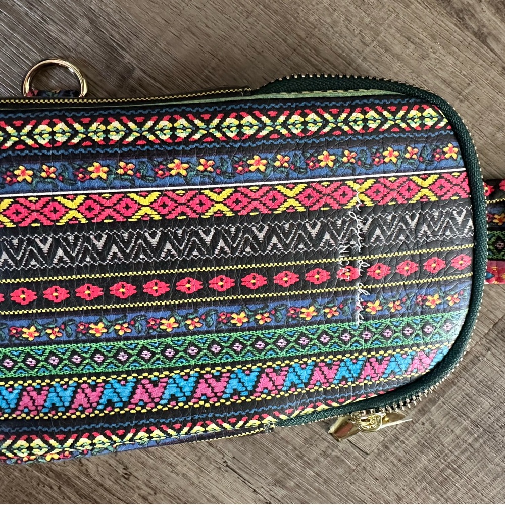 Multicolor Patterned Crossbody Bag - Picture 4 of 8